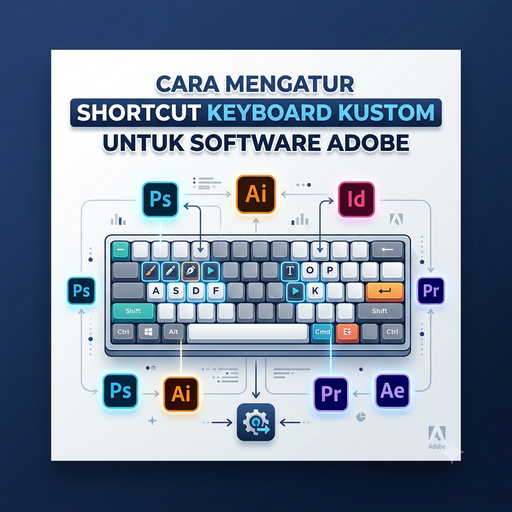 Cara Mengatur Shortcut Keyboard Kustom untuk Software Adobe