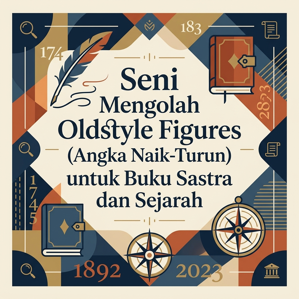 Seni Mengolah Oldstyle Figures (Angka Naik-Turun) untuk Buku