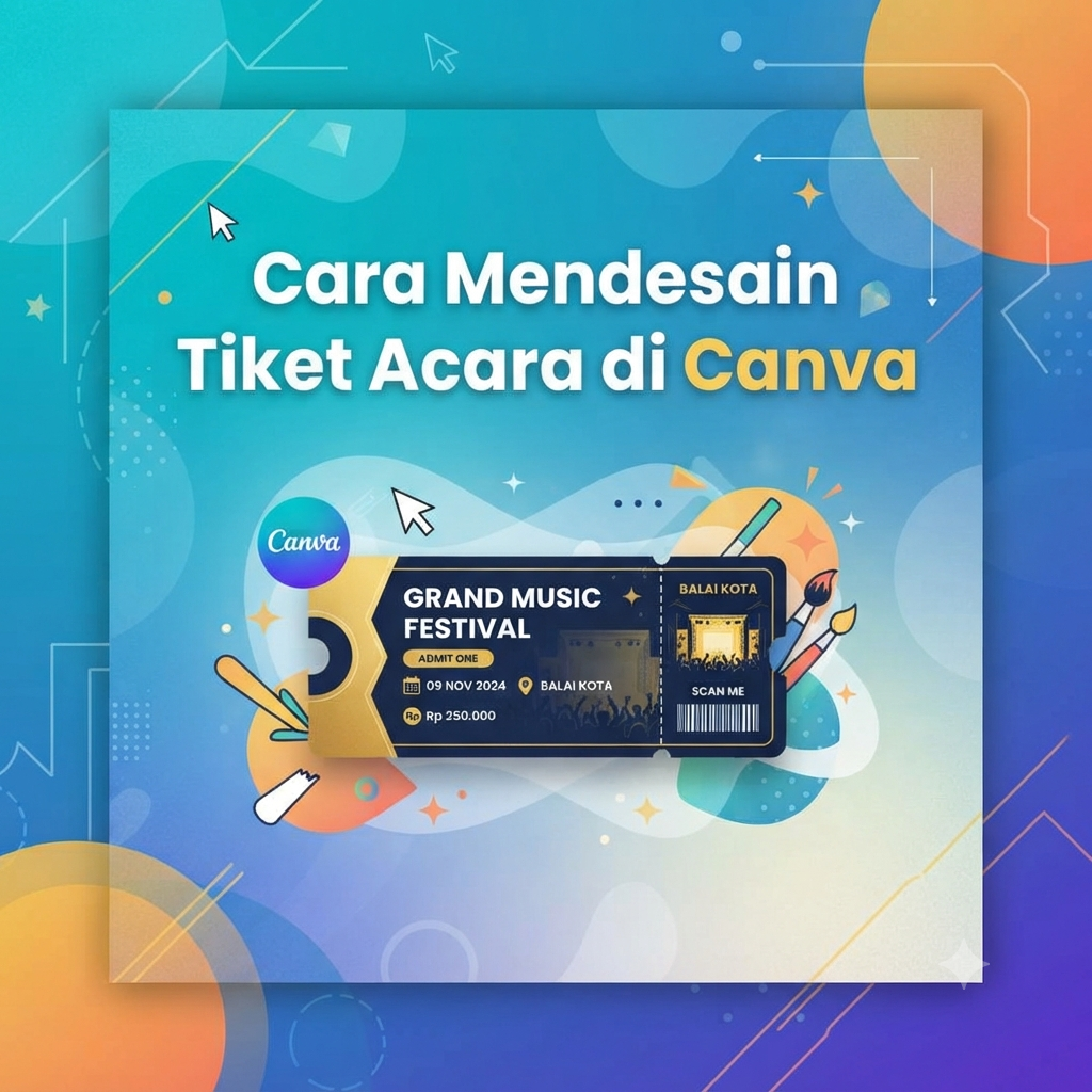 Cara Mendesain Tiket Acara di Canva