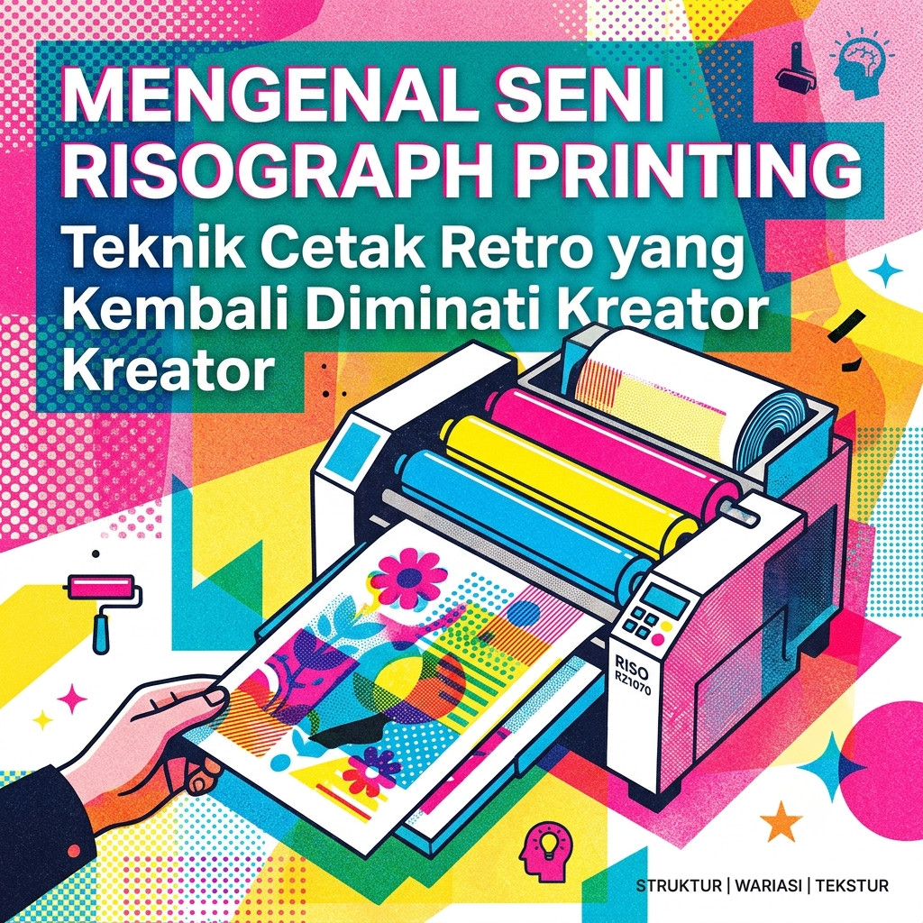 Risograph Printing: Teknik Cetak  yang Kembali Diminati Kreator