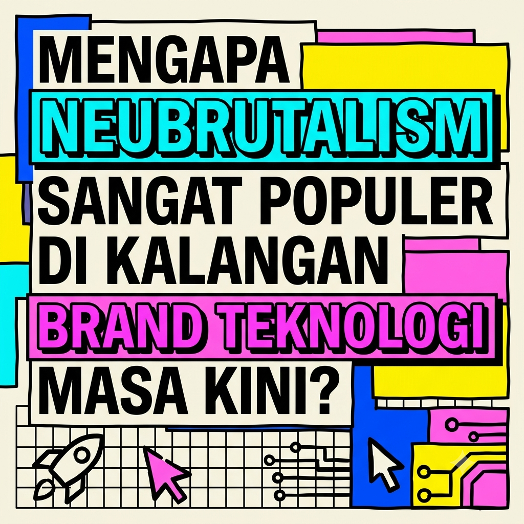 Neubrutalism Sangat Populer di Kalangan Brand Teknologi