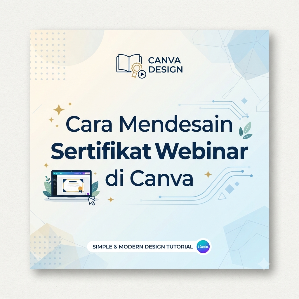 Cara Mendesain Sertifikat Webinar di Canva