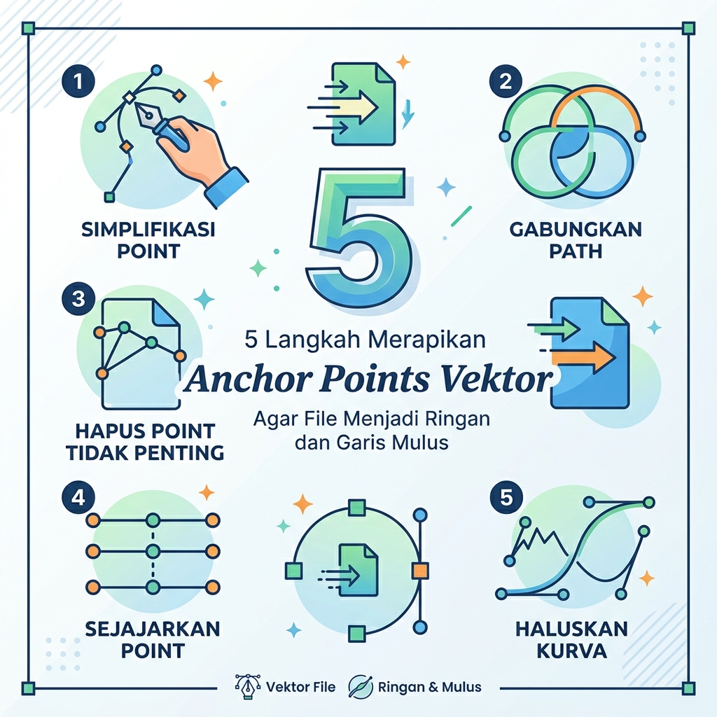 5 Langkah Merapikan Anchor Points Vektor Agar File