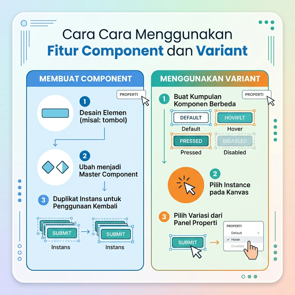 Cara Menggunakan Fitur Component dan Variant