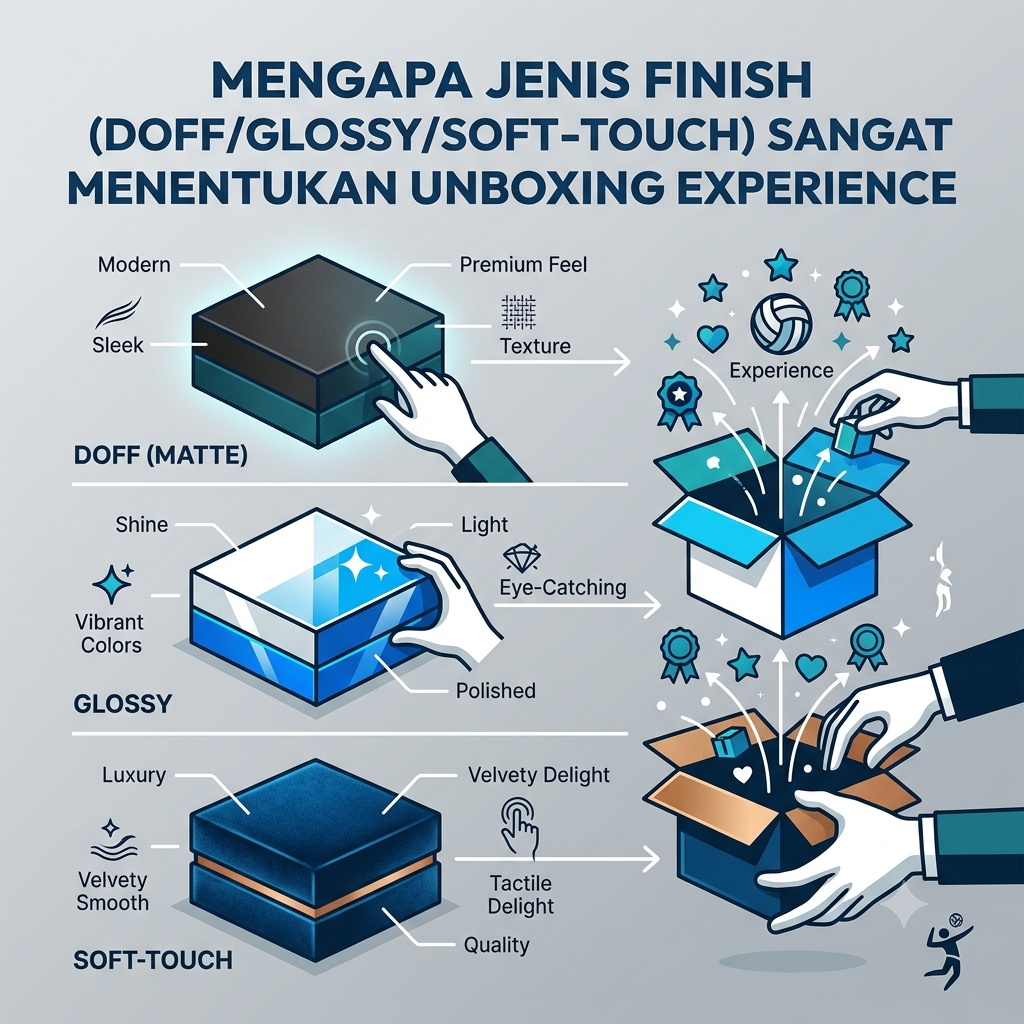 Finish (Soft-Touch) Sangat Menentukan Unboxing Experience