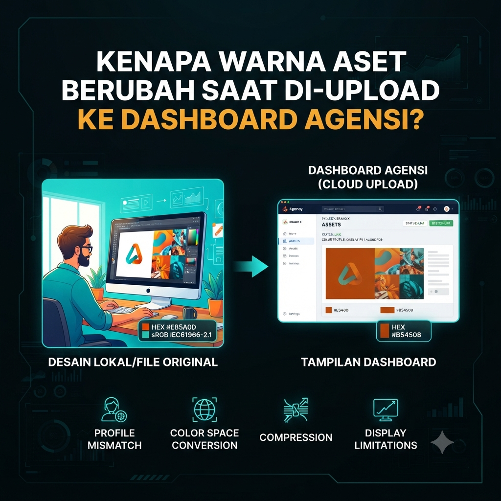 Kenapa Warna Aset Berubah Saat Di-upload