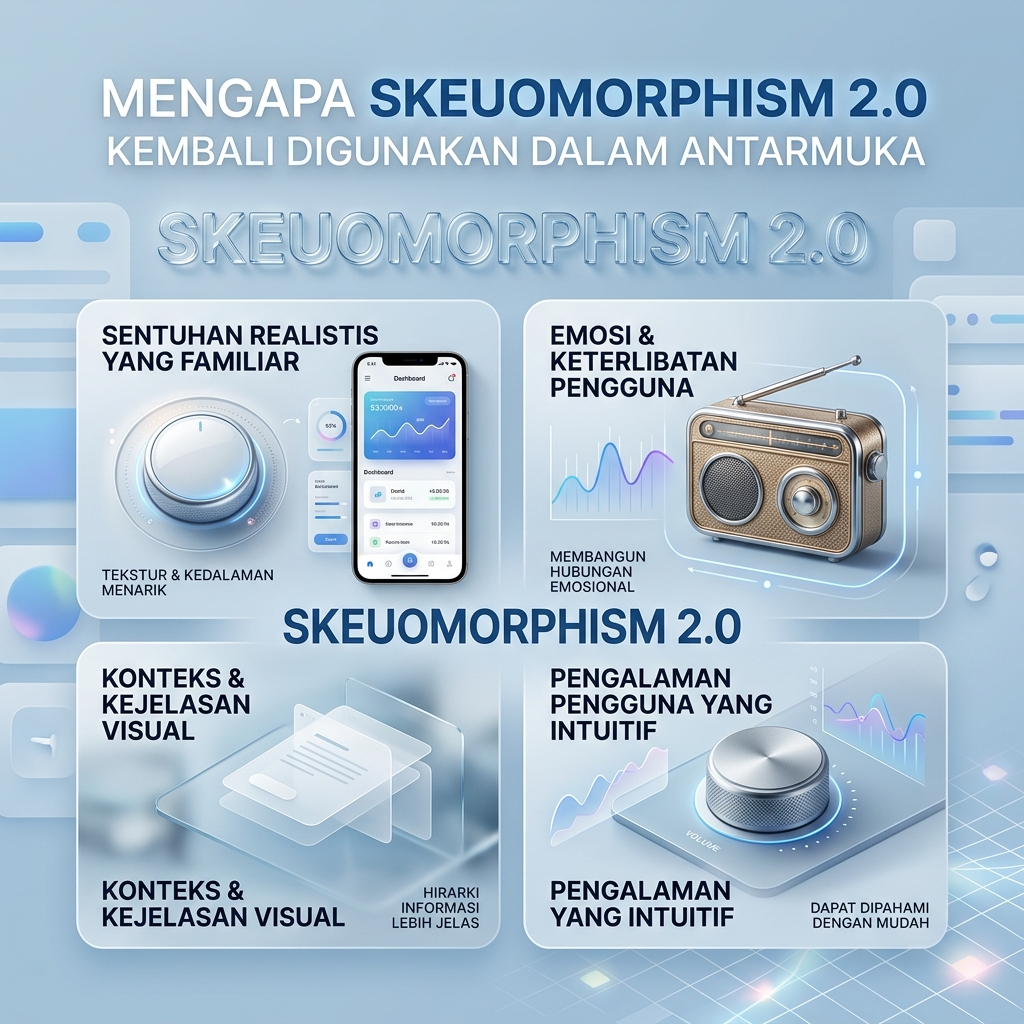 Mengapa Skeuomorphism 2.0 Kembali Digunakan Antarmuka