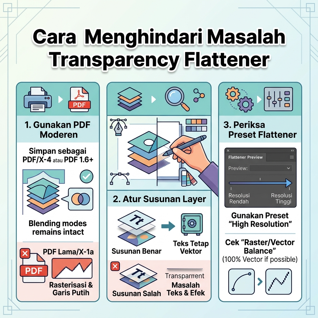 Cara Menghindari Masalah Transparency Flattener