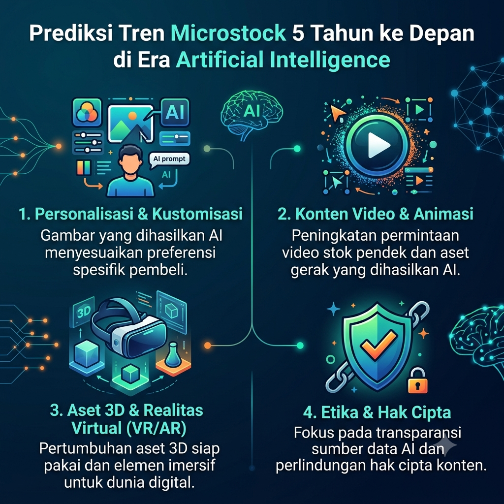 Prediksi Tren Microstock 5 Tahun ke Depan di Era Artificial Intelligence