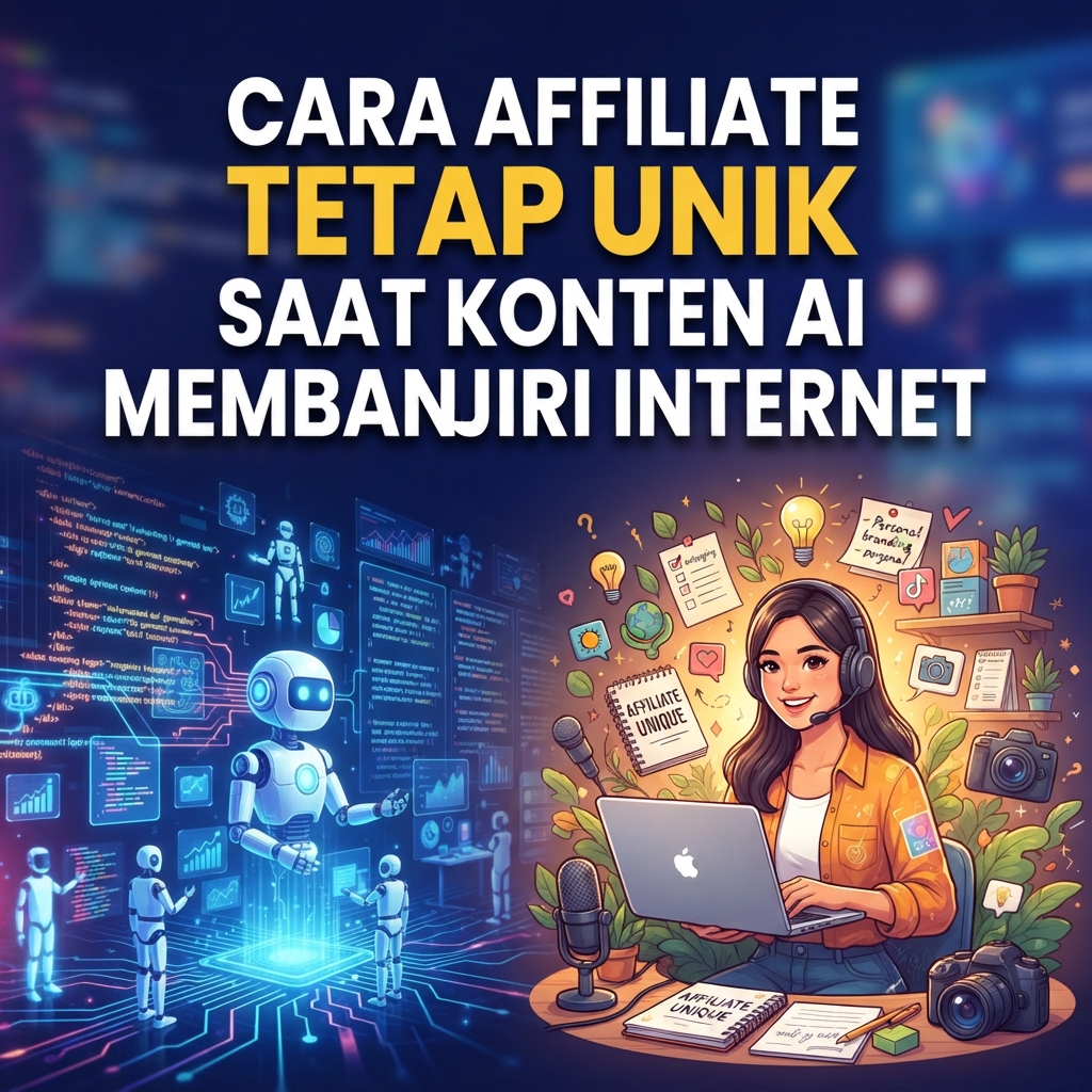 Cara Affiliate Tetap Unik Saat Konten AI Membanjiri Internet