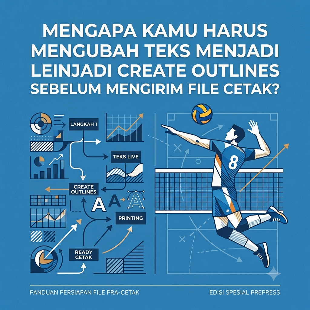 Mengubah Teks Menjadi Create Outlines Sebelum Mengirim File