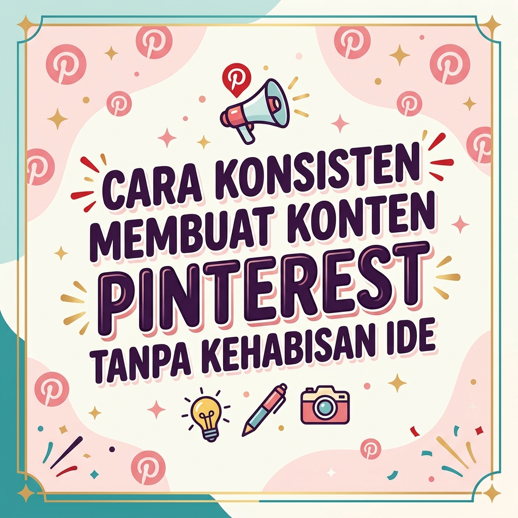 Cara Konsisten Membuat Konten Pinterest Tanpa Kehabisan Ide