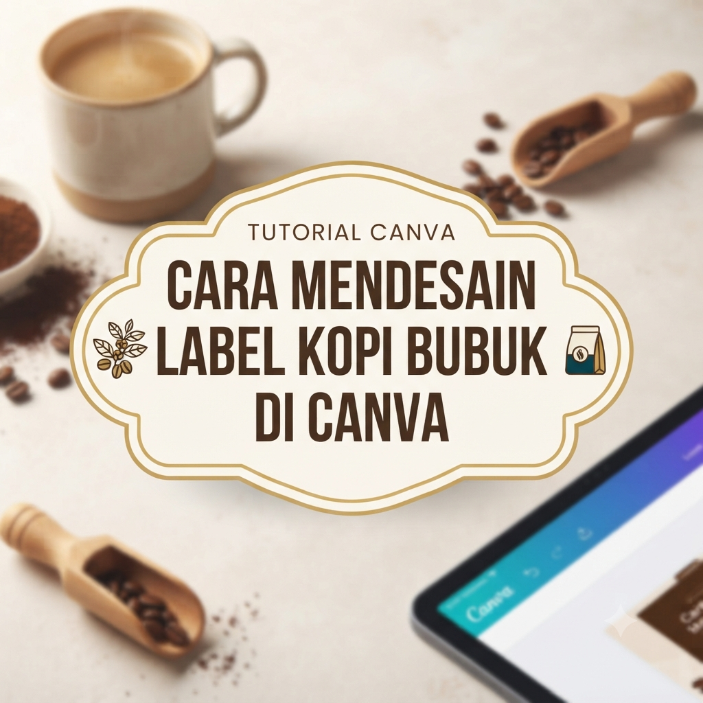 Cara Mendesain Label Kopi Bubuk di Canva