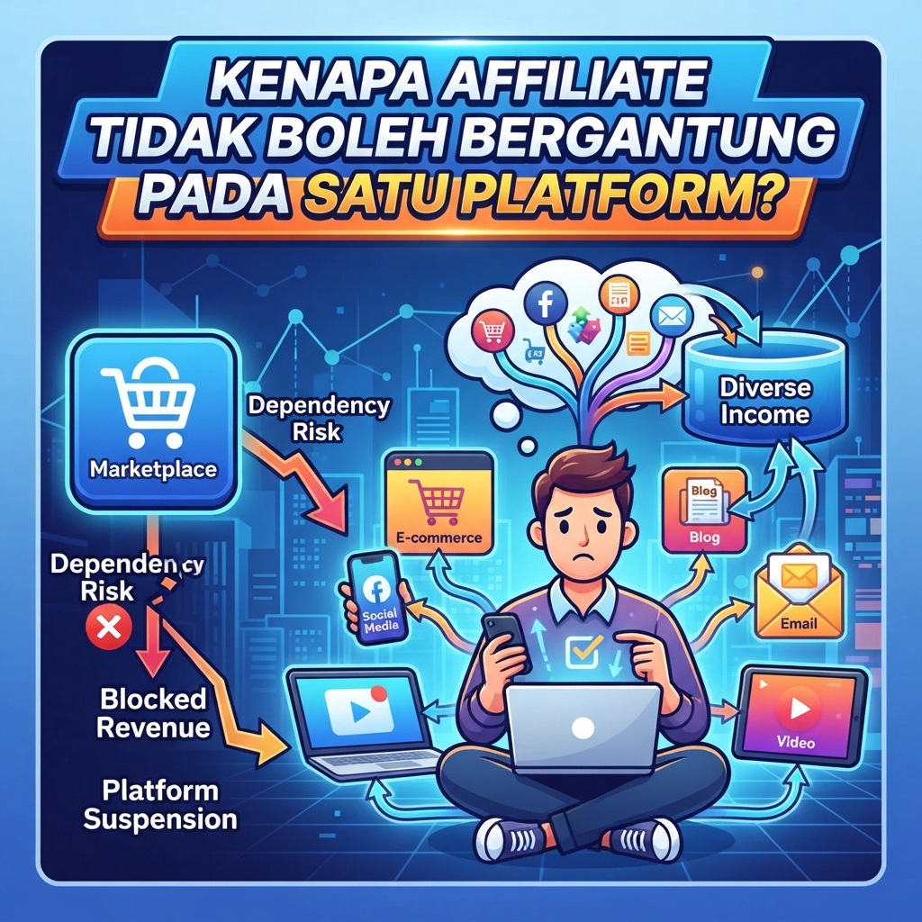 Kenapa Affiliate Tidak Boleh Bergantung pada Satu Platform?