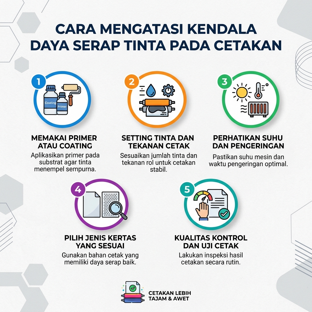 Cara Mengatasi Kendala Daya Serap Tinta pada Cetakan