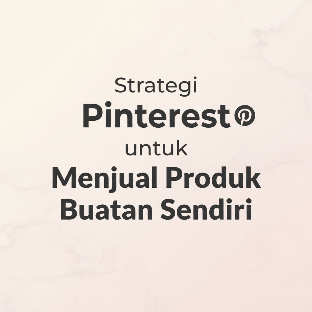 Strategi Pinterest untuk Menjual Produk Buatan Sendiri