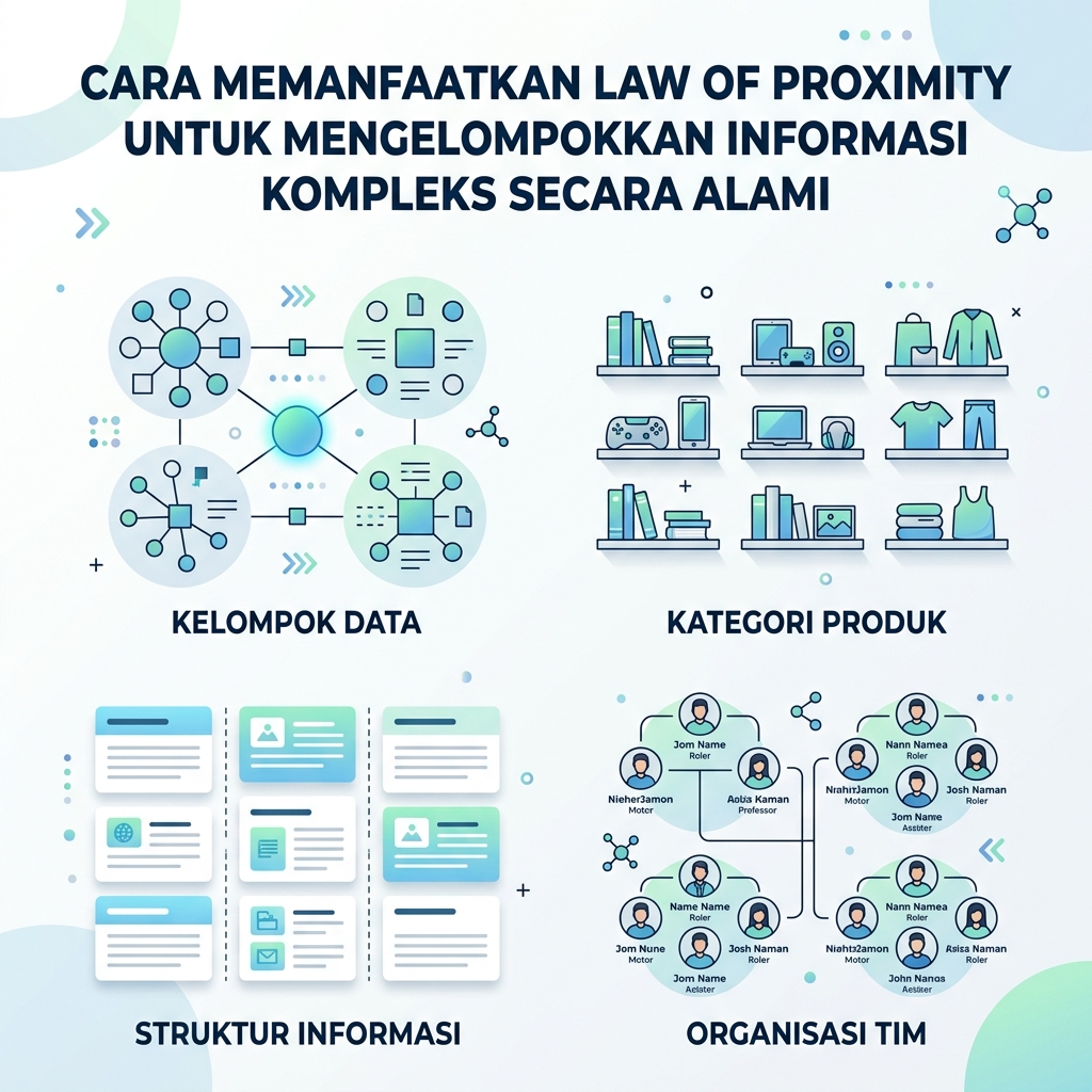 Cara Memanfaatkan Law of Proximity untuk Mengelompokkan