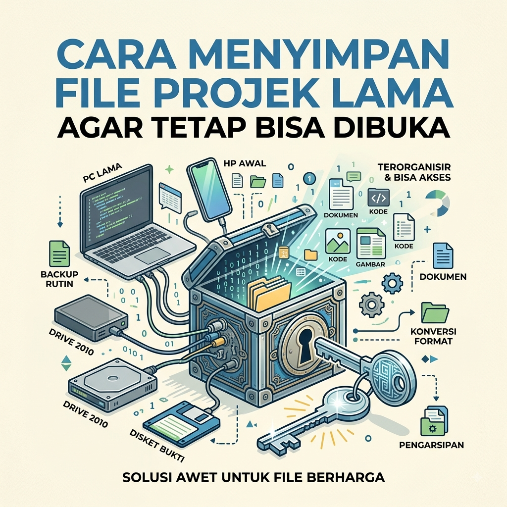 Cara Menyimpan File Projek Lama Agar Tetap BISA Dibuka