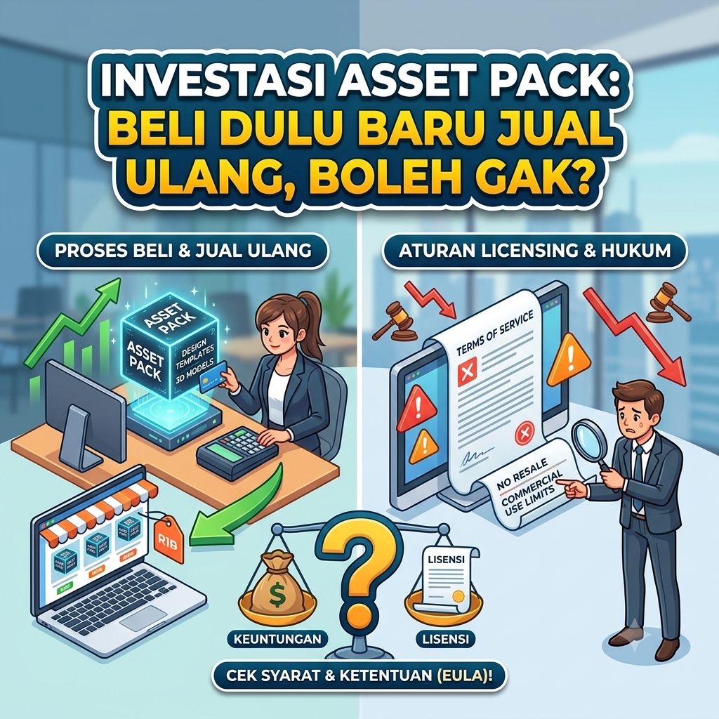 Investasi Asset Pack: Beli Dulu Baru Jual Ulang, Boleh Gak?