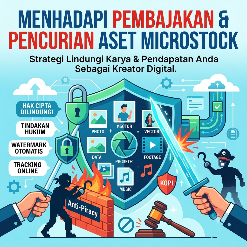 Menghadapi Pembajakan & Pencurian Aset Microstock