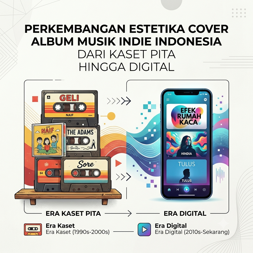 Perkembangan Estetika Cover Album Musik Indie Indonesia