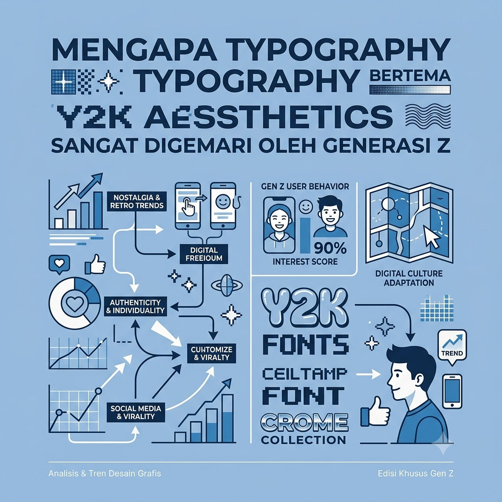 Typography Bertema Y2K Aesthetics Sangat Digemari oleh Gen Z
