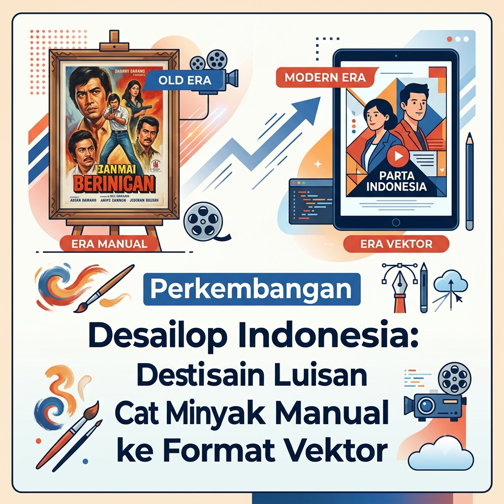 Perkembangan Desain Poster Bioskop Indonesia: Dari Lukisan