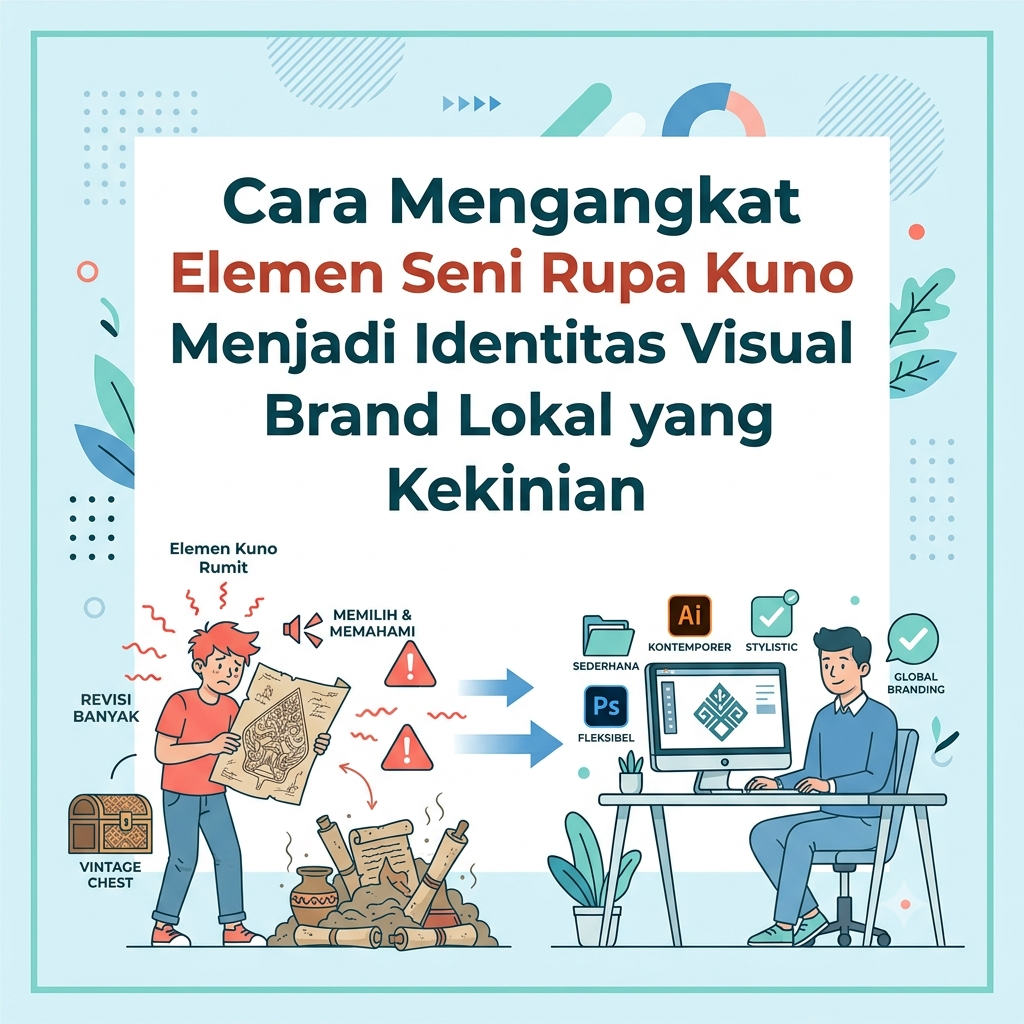 Mengangkat Elemen Seni Rupa Kuno Menjadi Identitas Visual