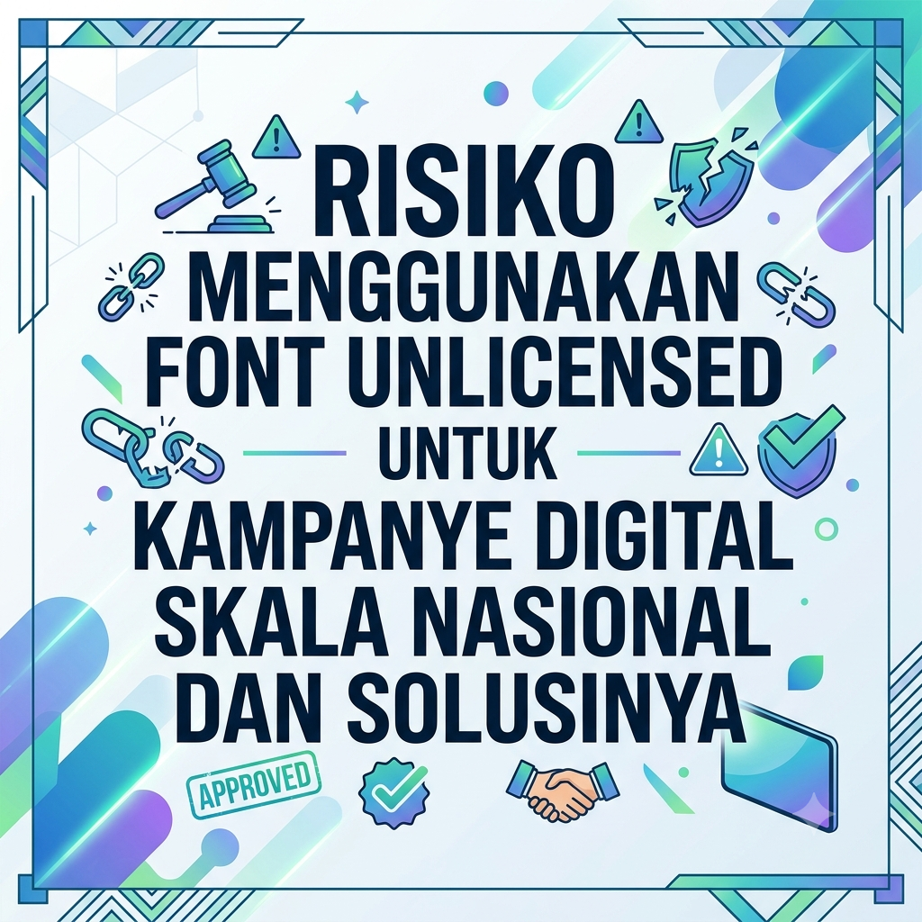 Risiko Menggunakan Font Unlicensed untuk Kampanye Digital