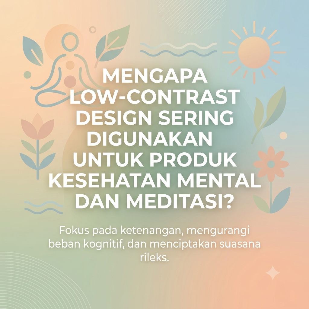 Low-Contrast Design Digunakan untuk Produk Kesehatan Mental