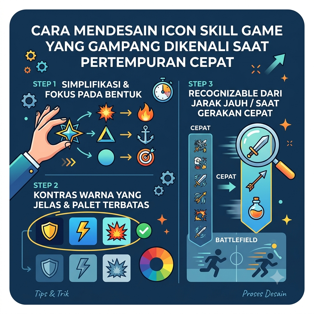 Mendesain Icon Skill Game yang Gampang Dikenali