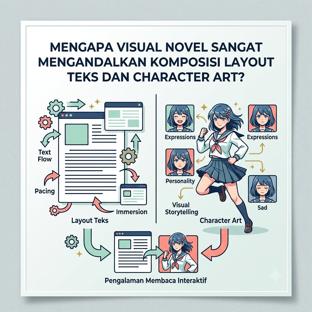 Visual Novel Sangat Mengandalkan Komposisi Layout Teks