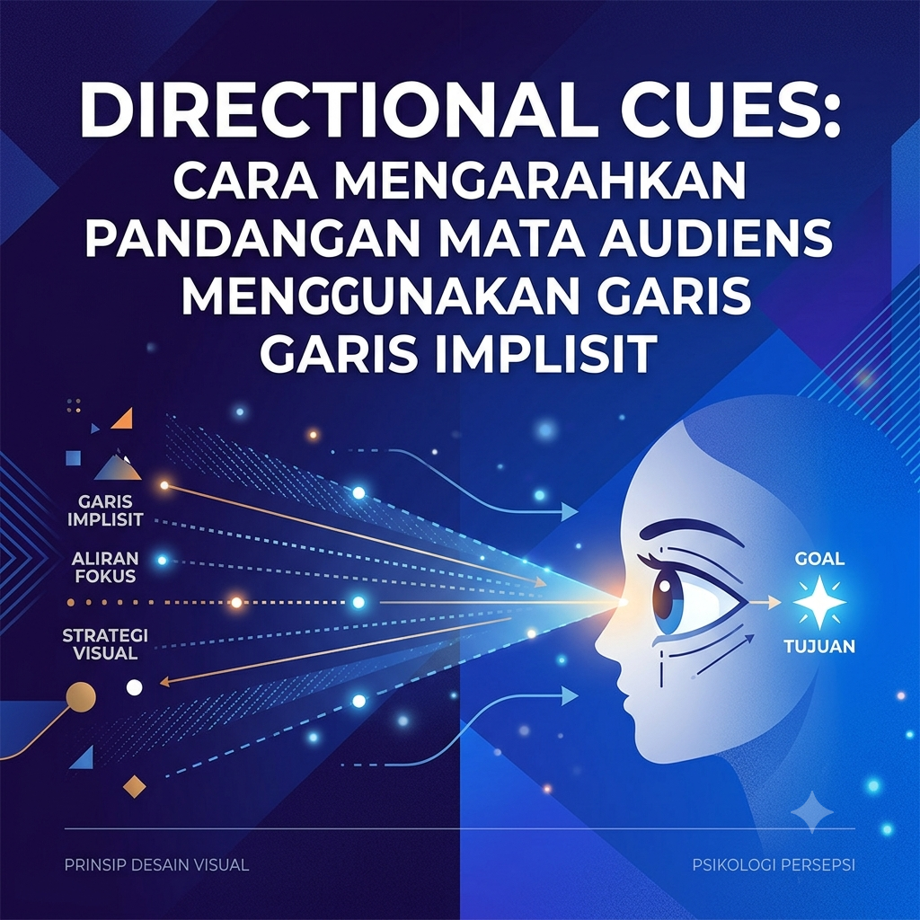 Mengarahkan tatapan Mata Audiens Menggunakan Garis Implisit
