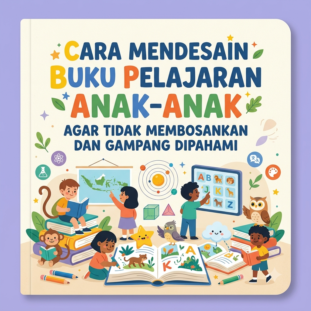 Mendesain Buku Pelajaran Anak-Anak Agar Tidak Membosankan