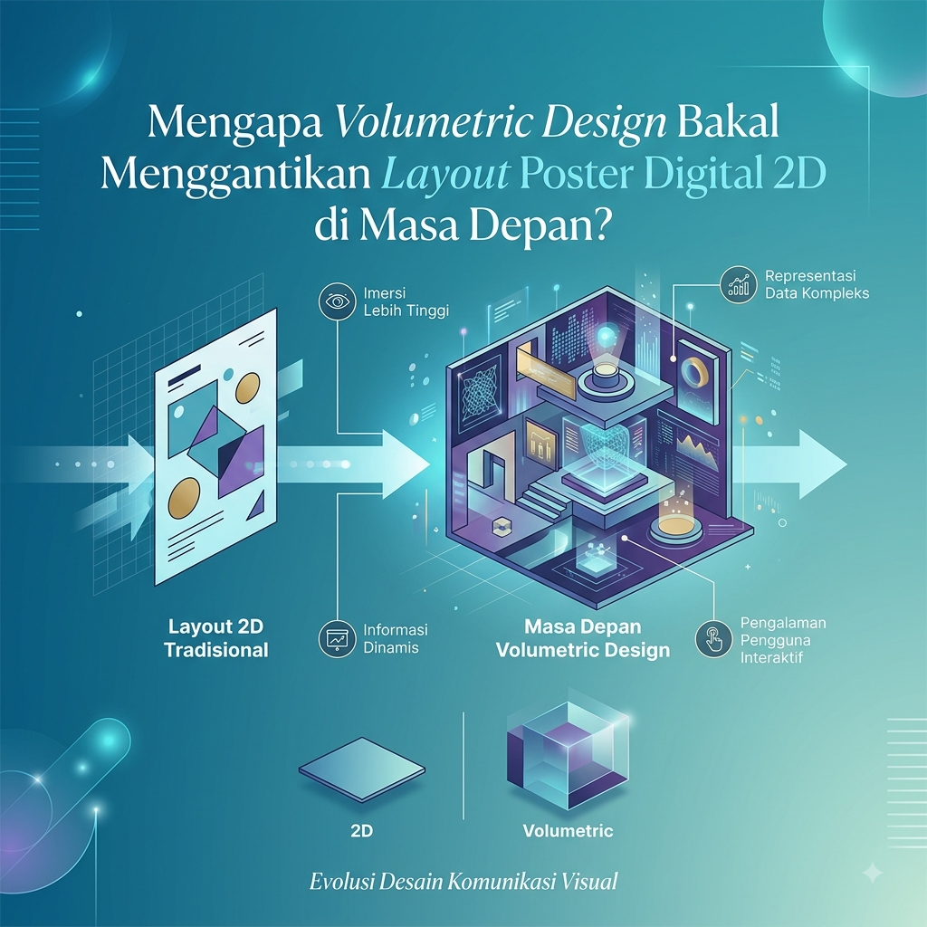 Volumetric Design Bakal Menggantikan Layout Poster Digital 2D