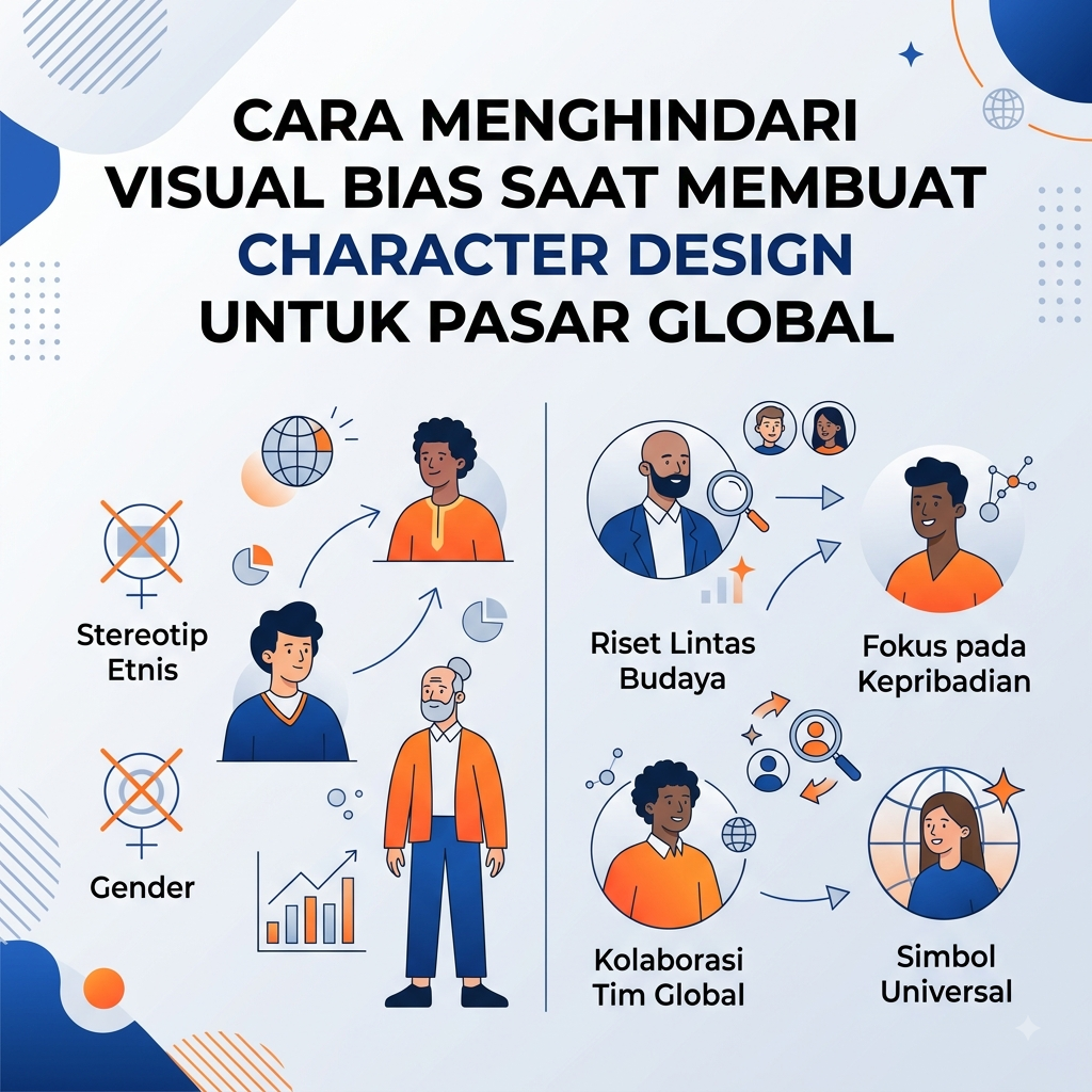 Menghindari Visual Bias Saat buat Character Design Pasar Global