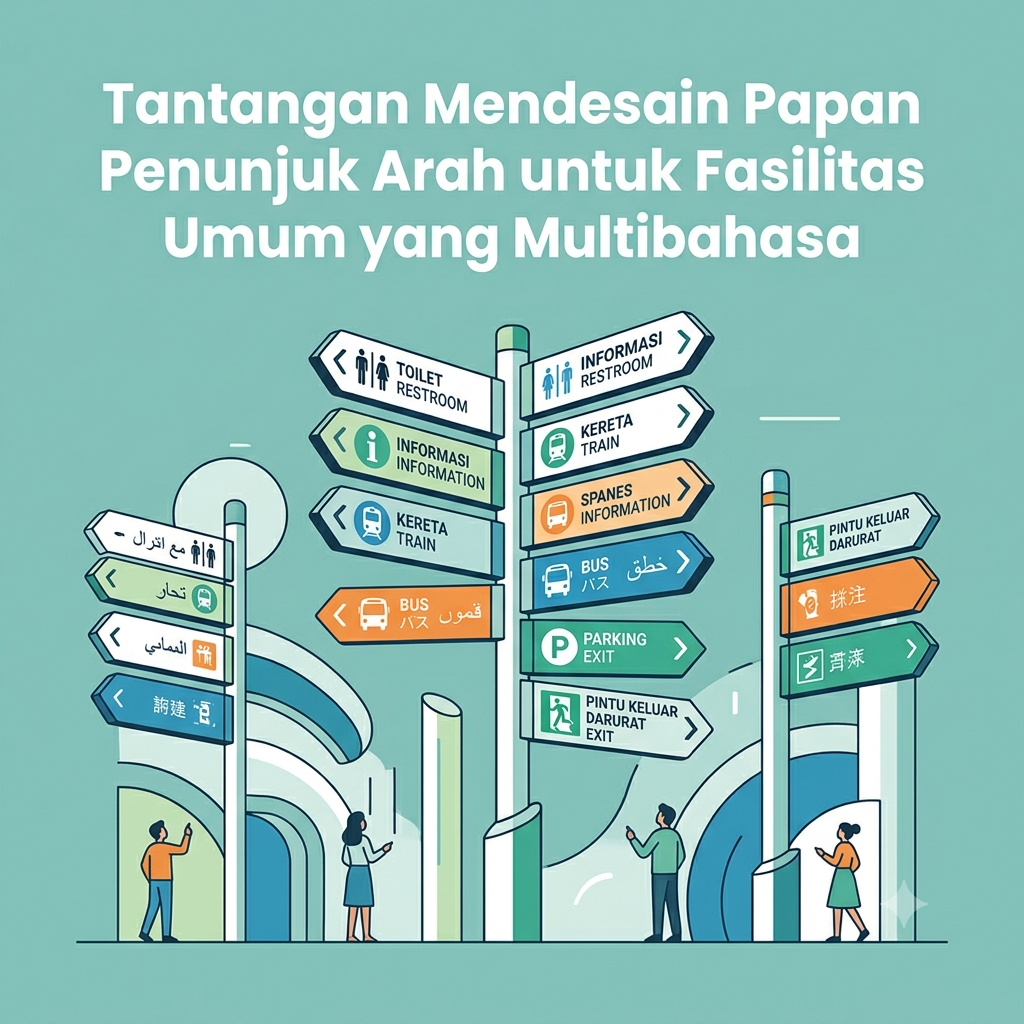 Tantangan Mendesain Papan Penunjuk Arah untuk Fasilitas Umum