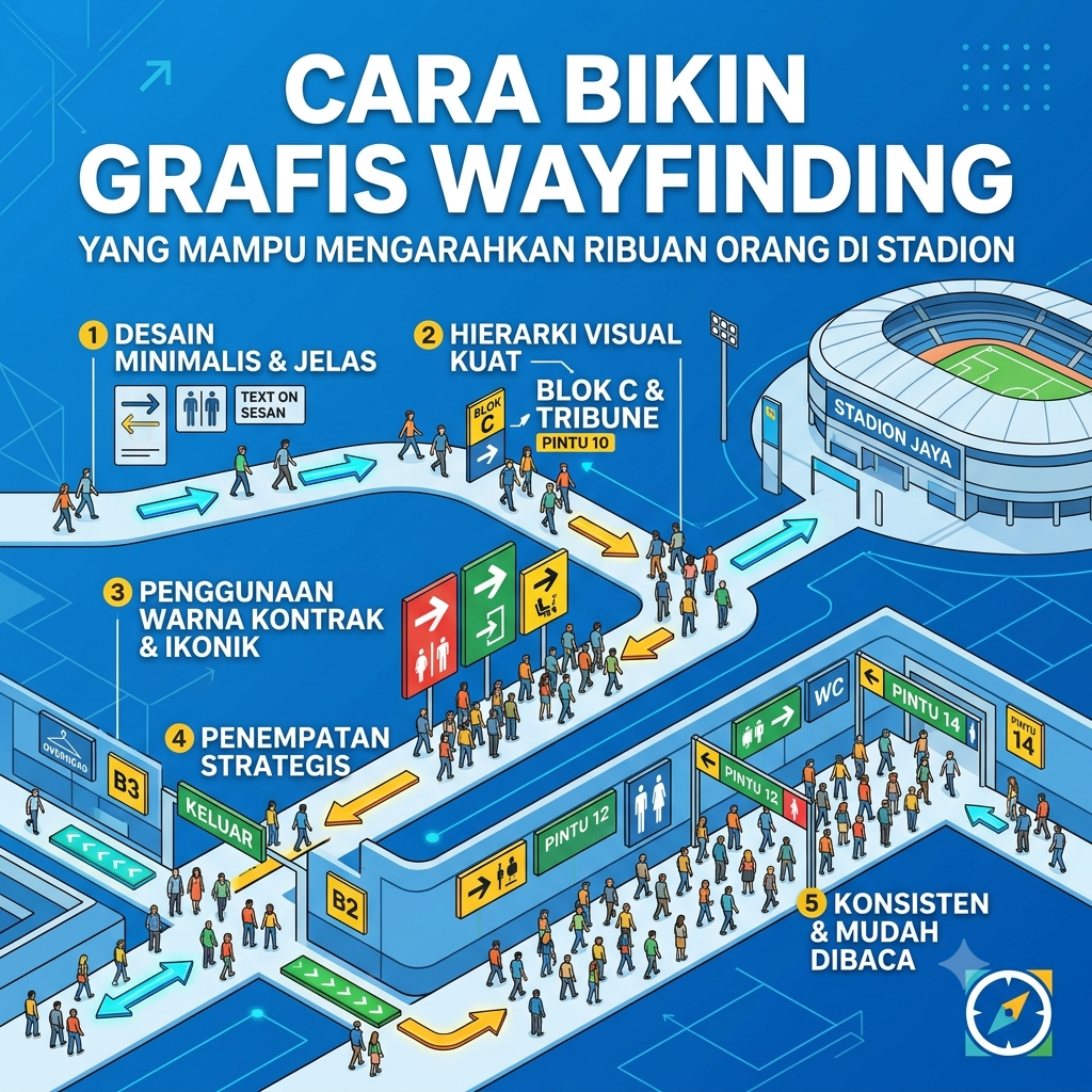 Cara Bikin Grafis Wayfinding yang Mampu Mengarahkan Ribuan