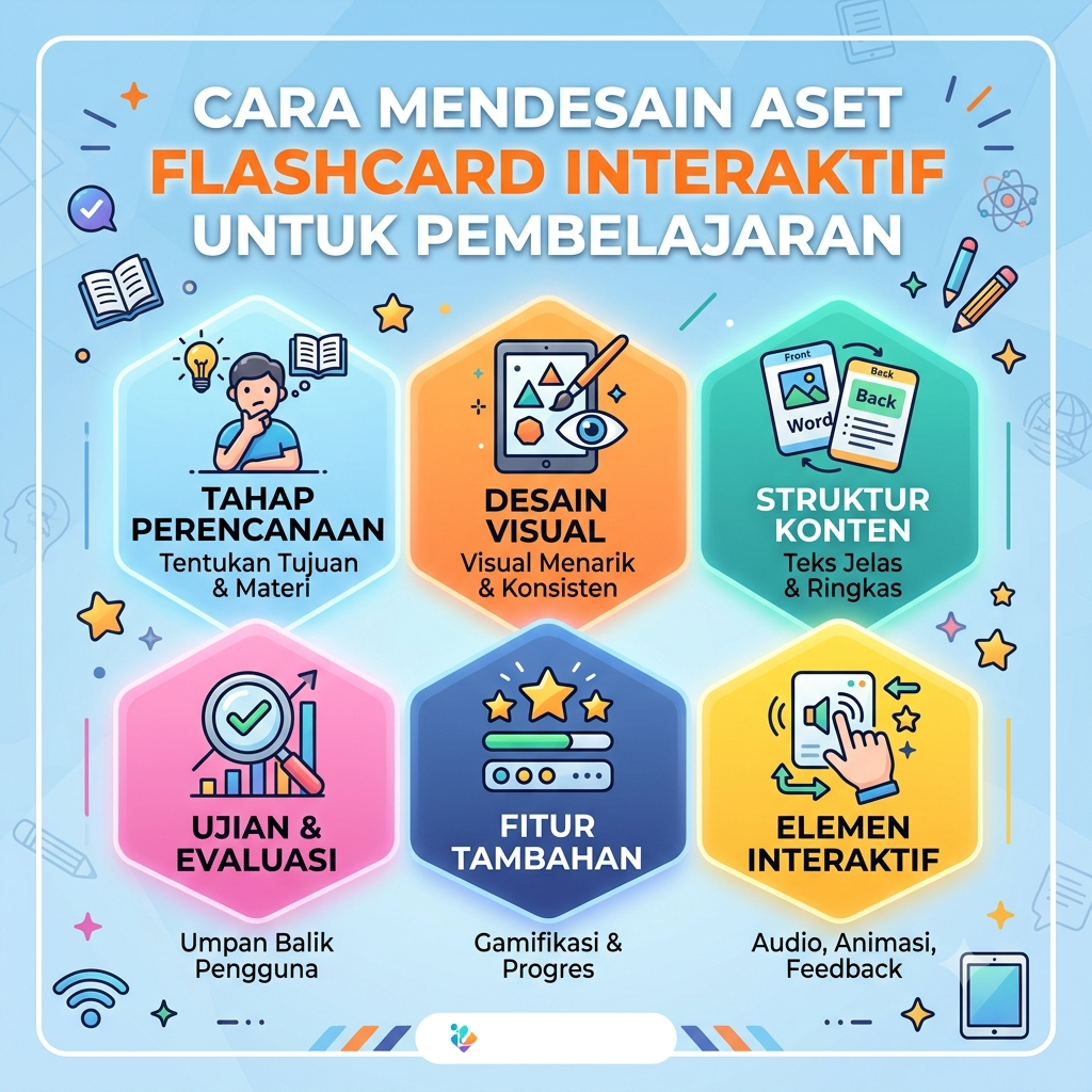 Cara Mendesain Aset Flashcard Interaktif untuk Pembelajaran