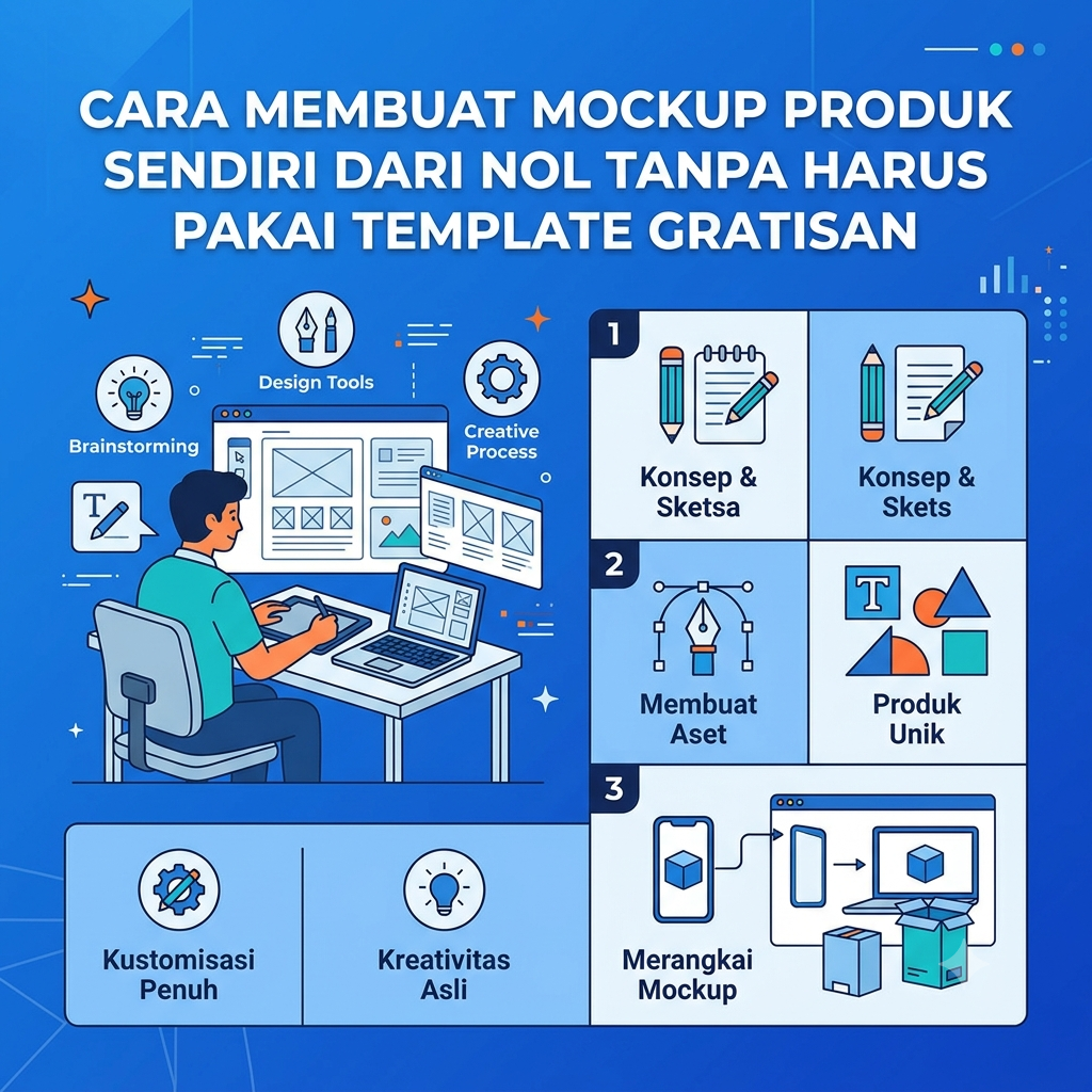 Cara Membuat Mockup Produk Sendiri dari Nol
