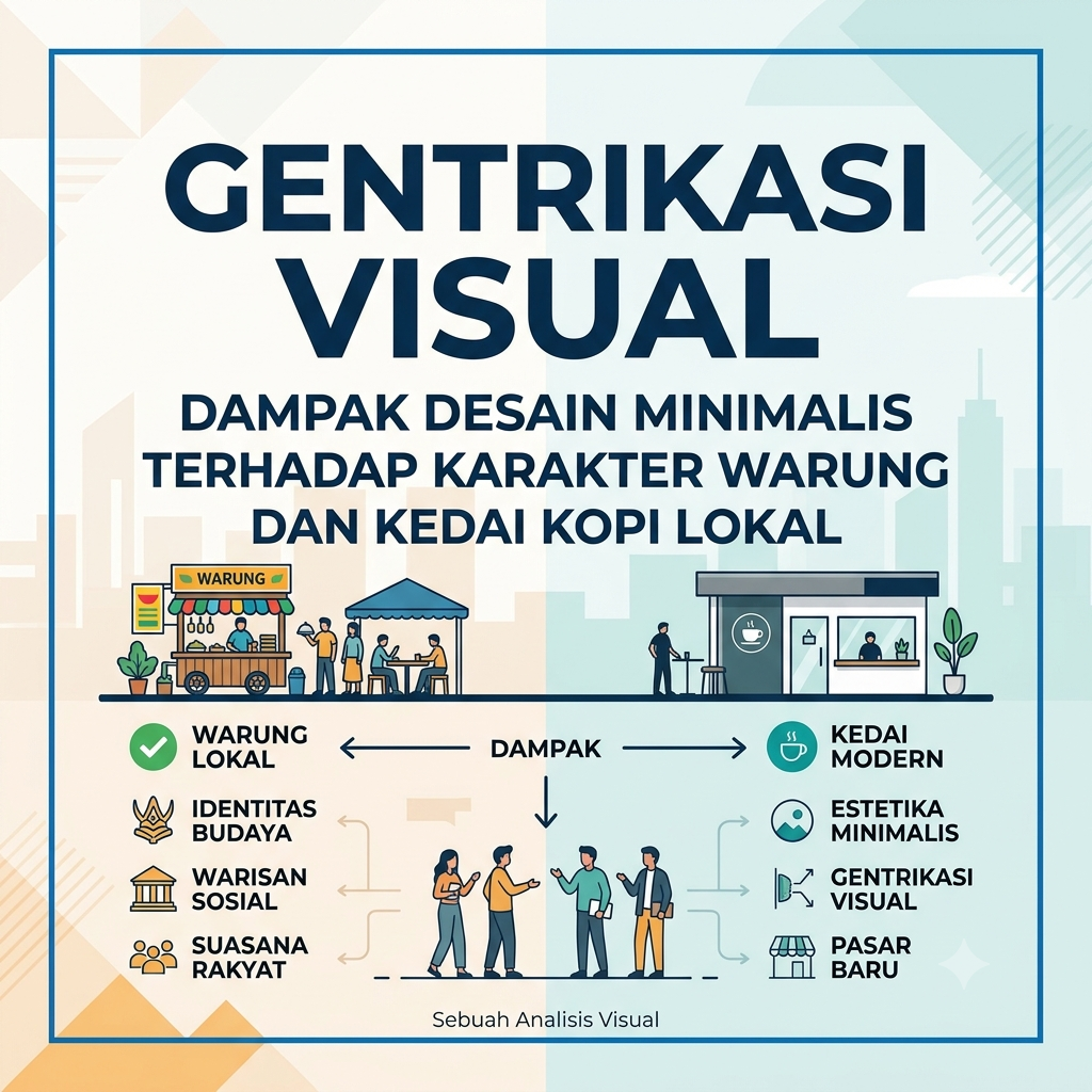 Desain Minimalis Terhadap Karakter Warung dan Kedai Kopi Lokal