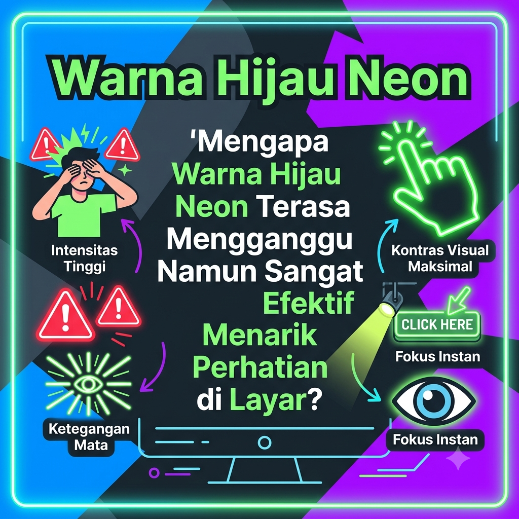 Warna Hijau Neon Terasa Mengganggu Namun Sangat Efektif