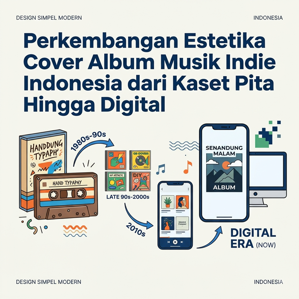 Perkembangan Estetika Cover Album Musik Indie Indonesia