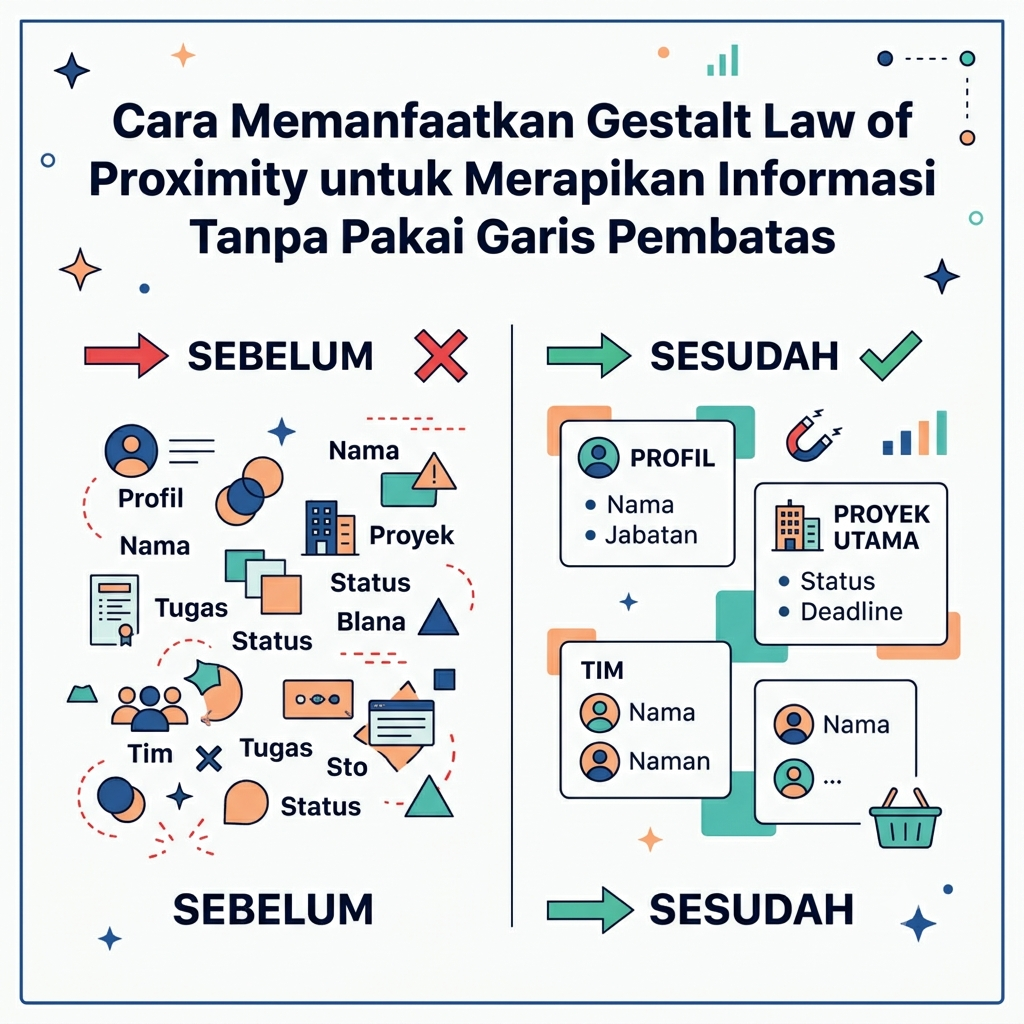 Merapikan Informasi Tanpa Pakai Garis Pembatas