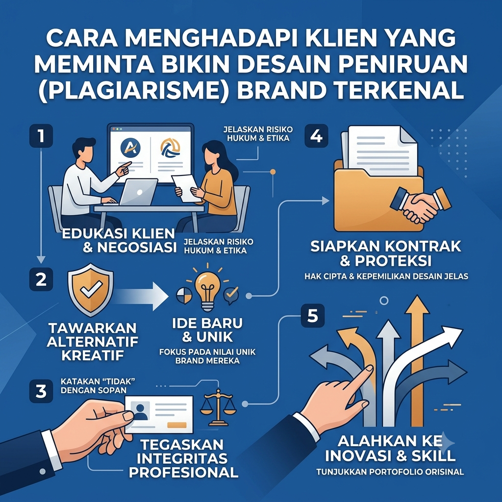 Menghadapi Klien yang Meminta Desain Peniruan Brand Terkenal