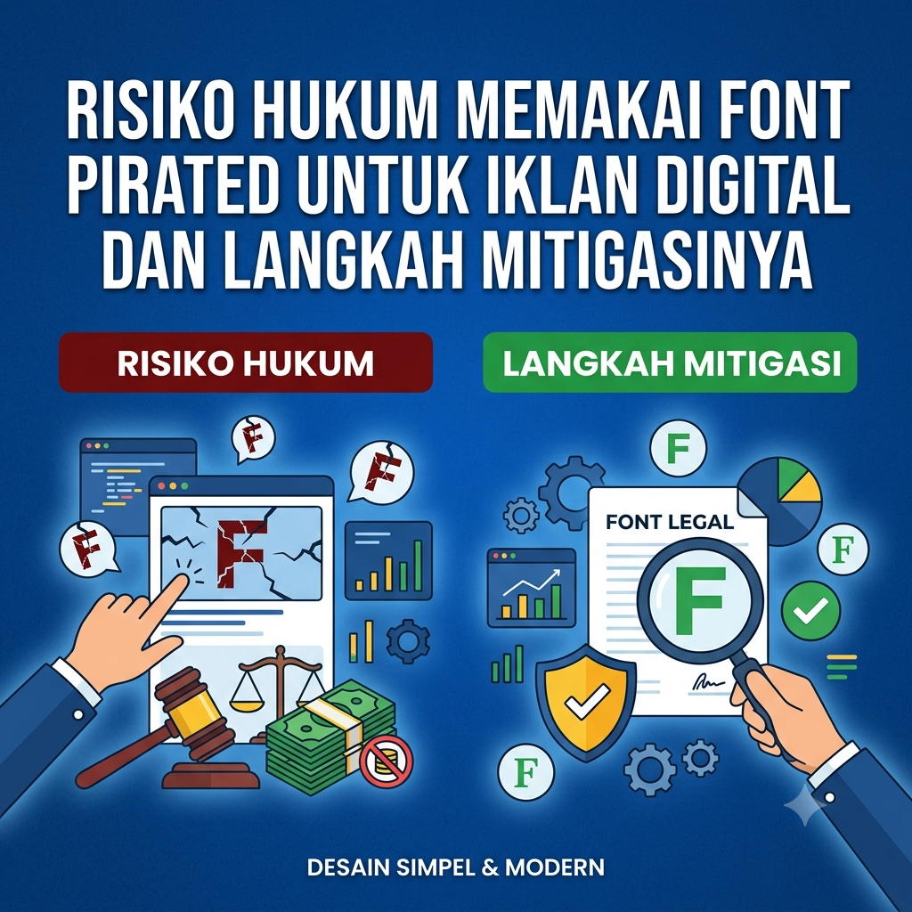 Hukum Memakai Font Pirated untuk Iklan Digital