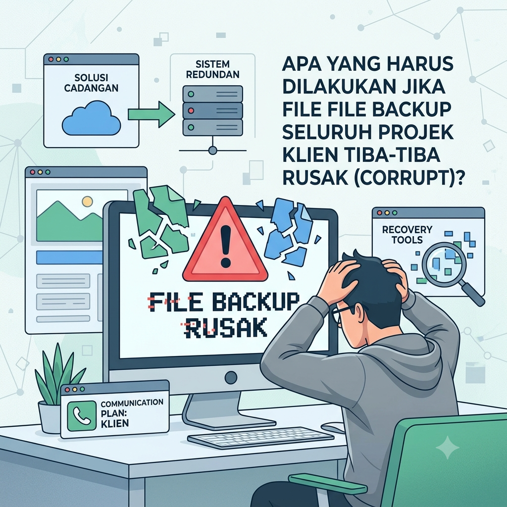yang Harus Dilakukan Jika File Backup Seluruh Projek Klien Tiba-Tiba Rusak?