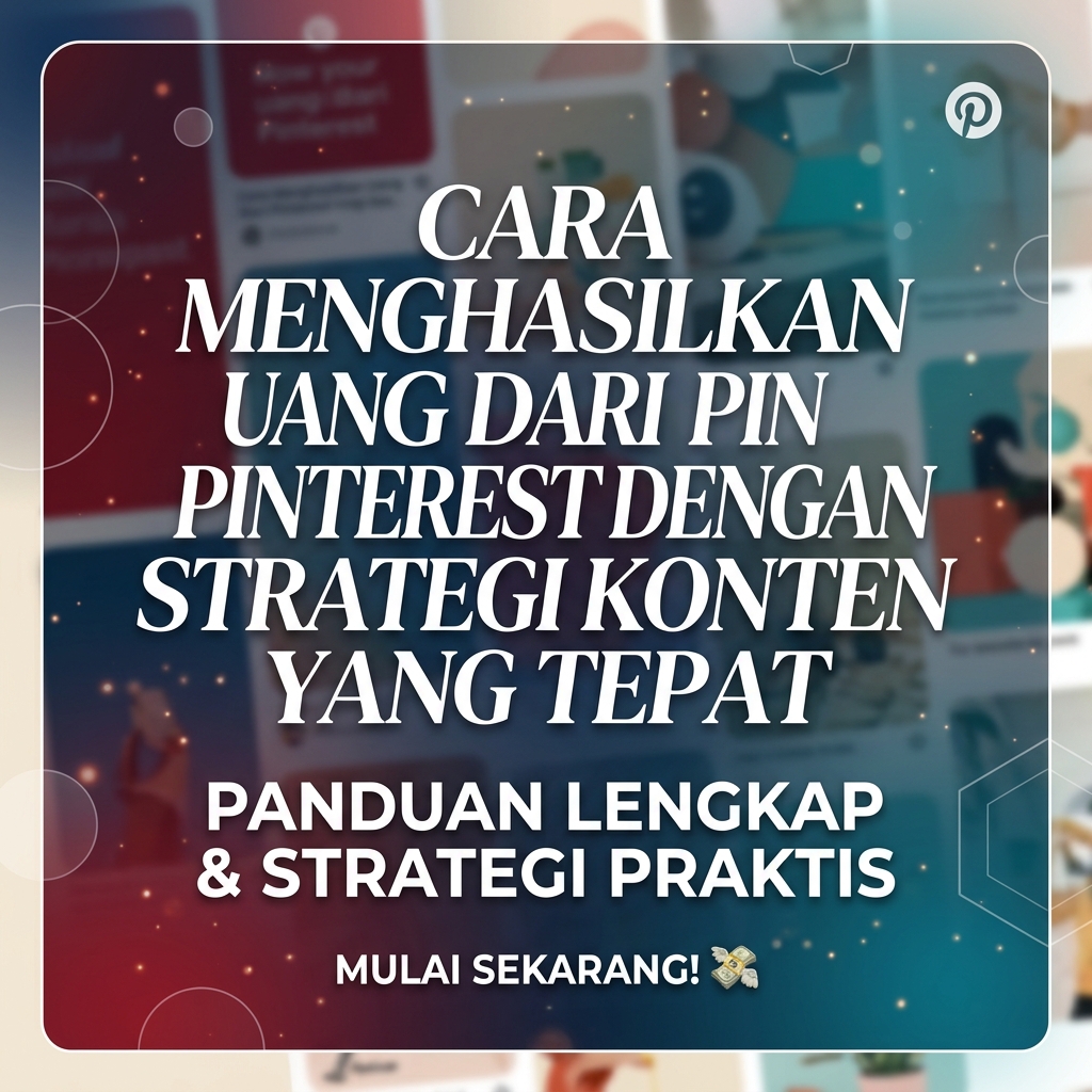 Cara Menghasilkan Uang dari Pinterest dengan Strategi Konten yang Tepat