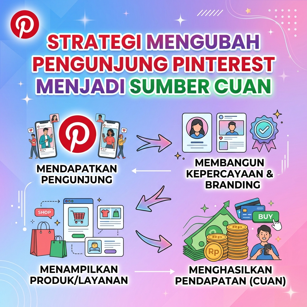 Strategi Mengubah Pengunjung Pinterest Menjadi Sumber Cuan