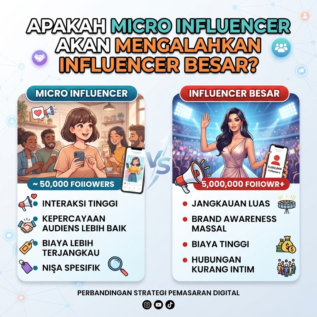 Apakah Micro Influencer Akan Mengalahkan Influencer Besar?